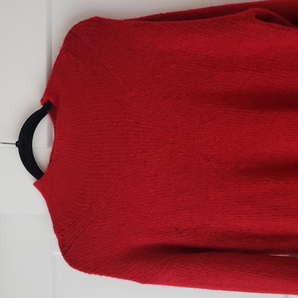 Express womens size XS red oversized sweater - Picture 5 of 5